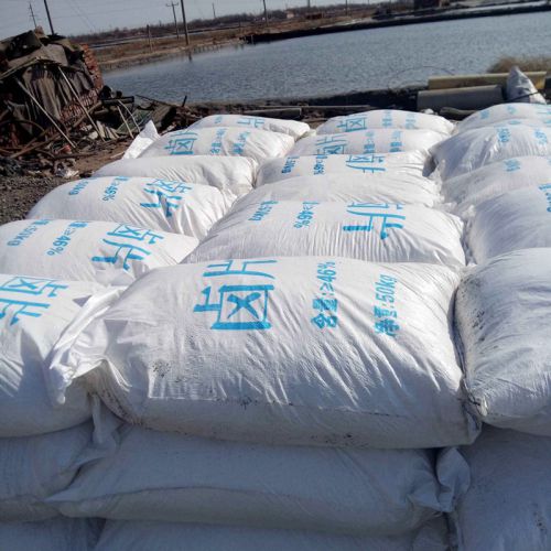 氯化鎂(mei)滷片(pian)髮貨(huo)現(xian)場